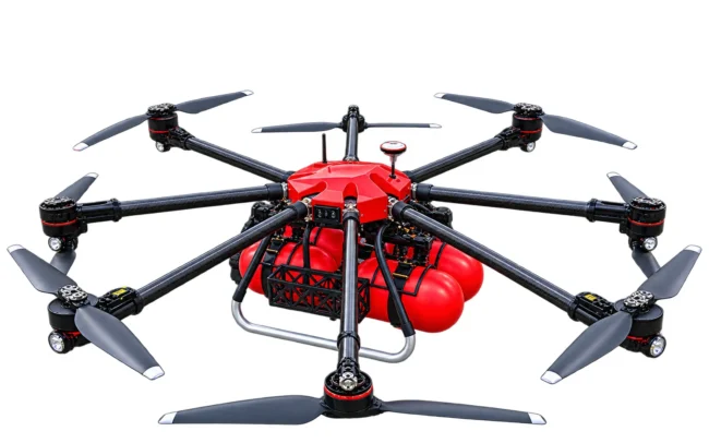 Drone anti-incendie EOS HZH XF100 avec bombes extinctrices